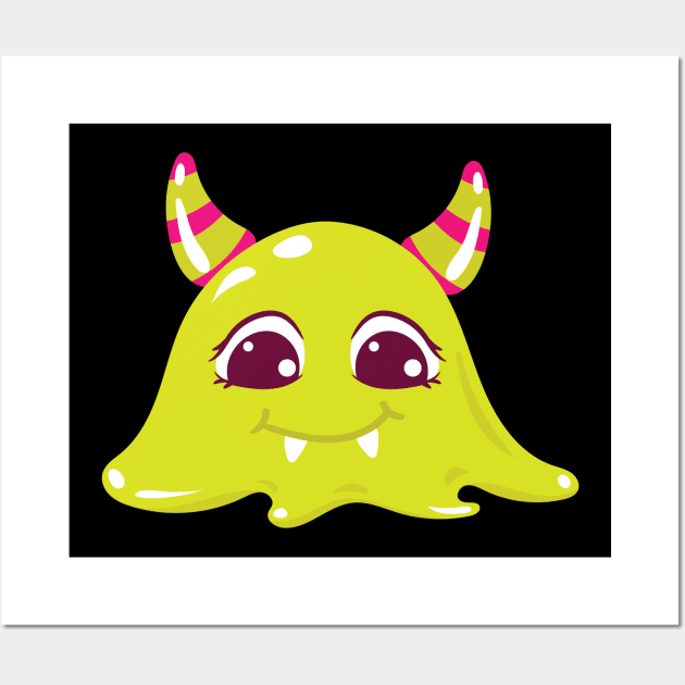 Halloween Cute Monster Wall Art by holidaystore